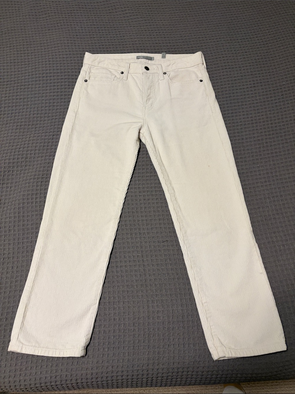 Vince Cream Corduroy Pants - Classic Straight Fit